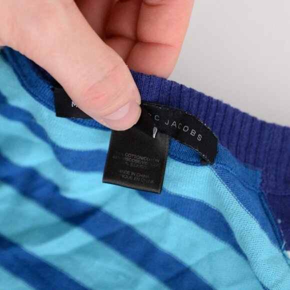 Marc by Marc Jacob Blue N-Neck Button Down Cardigan Size Small - Picture 12 of 12